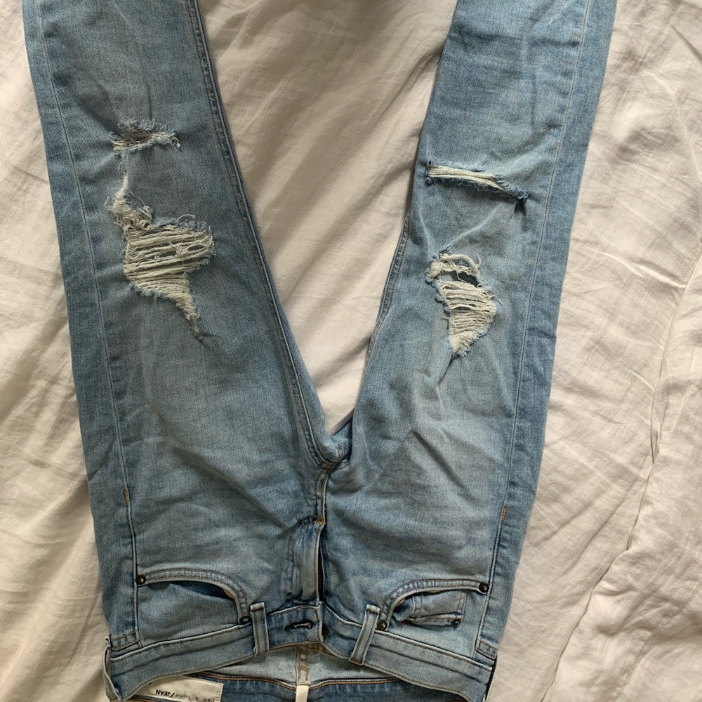 Rag&Bone light washed ripped jeans